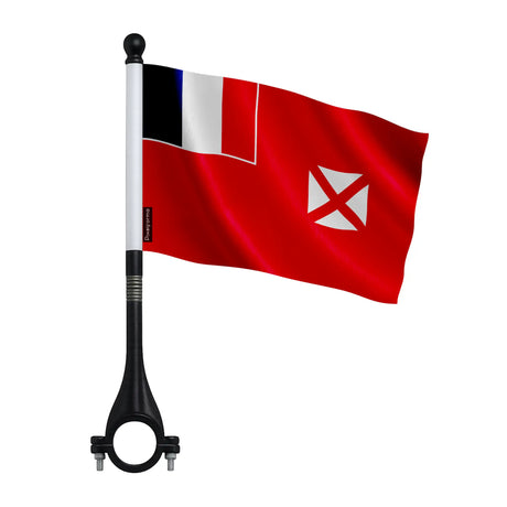 Drapeau vélo wallis-et-futuna en polyester - pixelforma