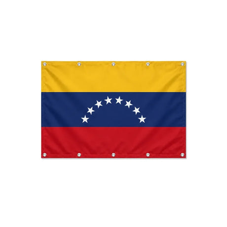 Drapeau du Venezuela format S en polyester avec dix œillets