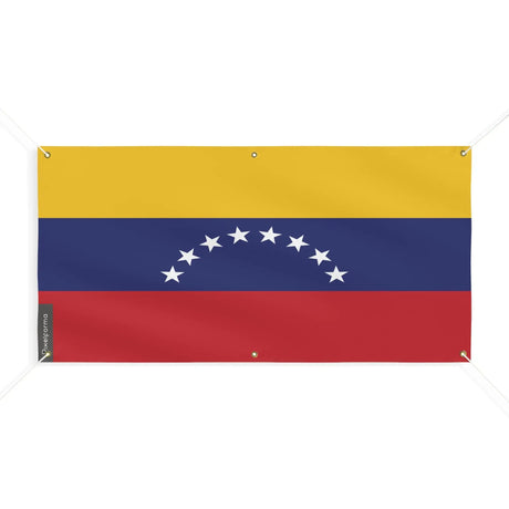 Drapeau venezuela en polyester résistant pour extérieur