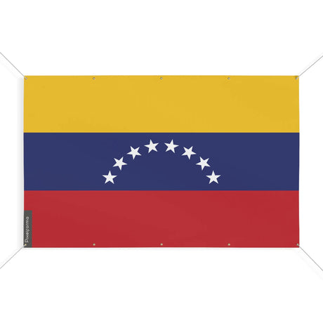 Drapeau venezuela polyester résistant avec œillets renforcés