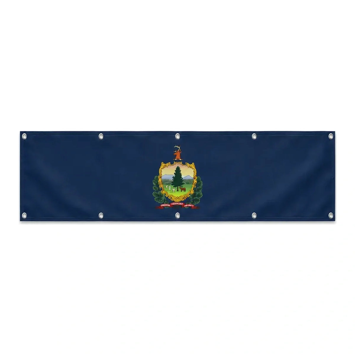 Drapeau du Vermont grand format XL en polyester avec dix œillets