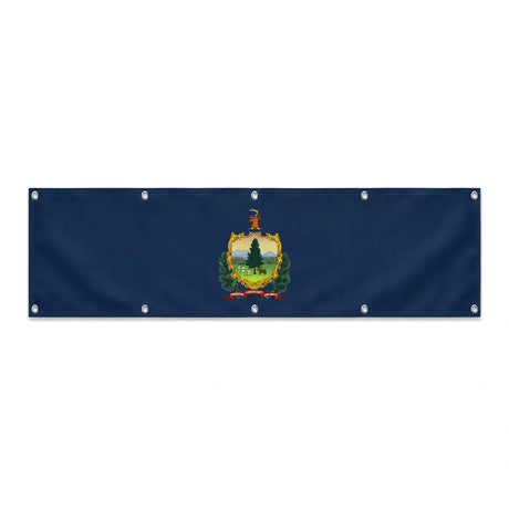 Drapeau du Vermont grand format XL en polyester avec dix œillets
