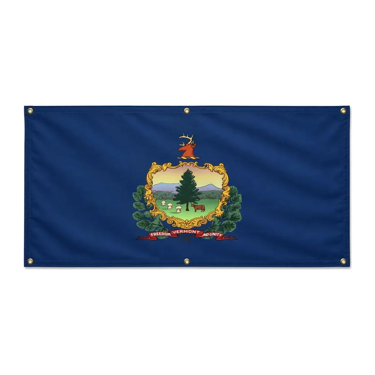 Drapeau vermont polyester résistant aux intempéries