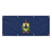 Drapeau vermont polyester résistant aux intempéries œillets