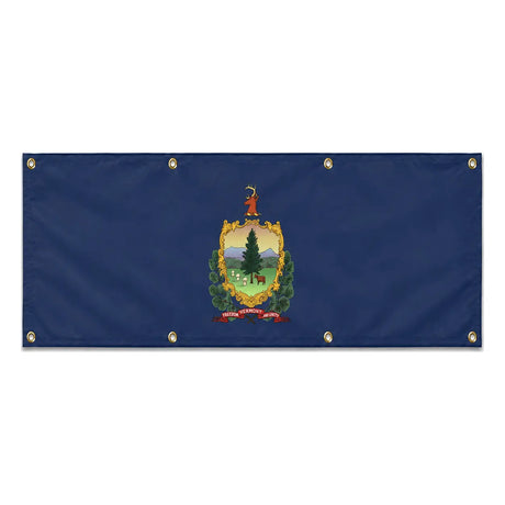 Drapeau vermont polyester résistant aux intempéries œillets