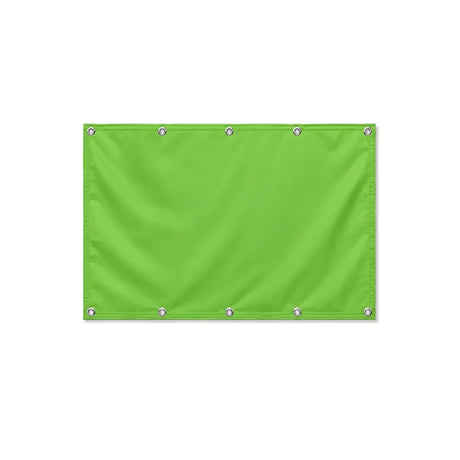 Drapeau Vert format S en polyester avec dix œillets
