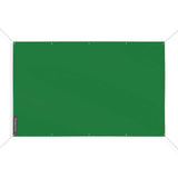 Drapeau vert foncé france en polyester résistant intempéries