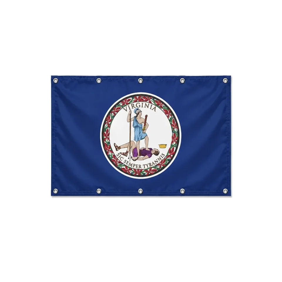 Drapeau de la Virginie format S en polyester avec dix œillets