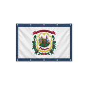 Drapeau de la Virginie-Occidentale format S en polyester avec dix œillets