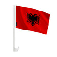 Drapeau voiture albanie polyester fixation sur fenêtre