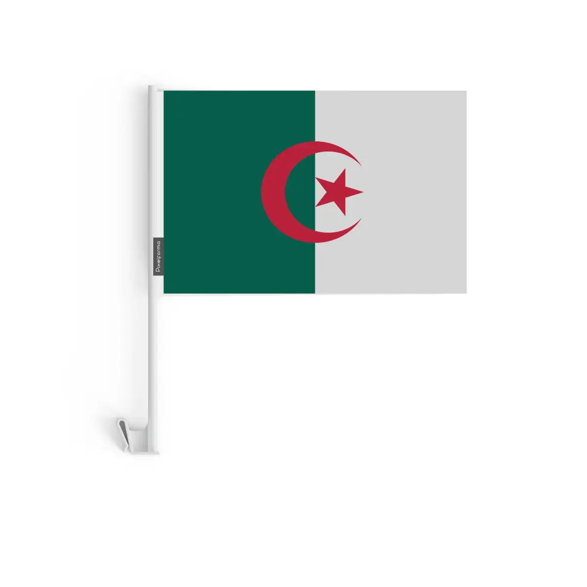 Drapeau voiture algérie en polyester - pixelforma