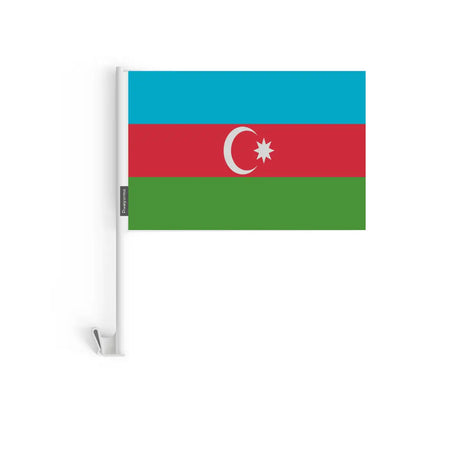 Drapeau Voiture Azerbaïdjan en Polyester - Pixelforma 