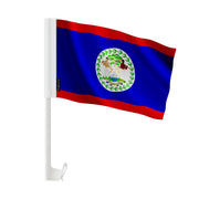 Drapeau voiture belize polyester fixation fenêtre résistante