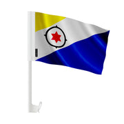 Drapeau voiture bonaire polyester fixation fenêtre résistante