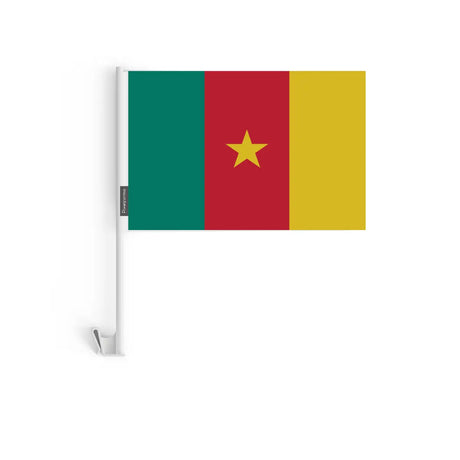 Drapeau Voiture Cameroun en Polyester - Pixelforma 