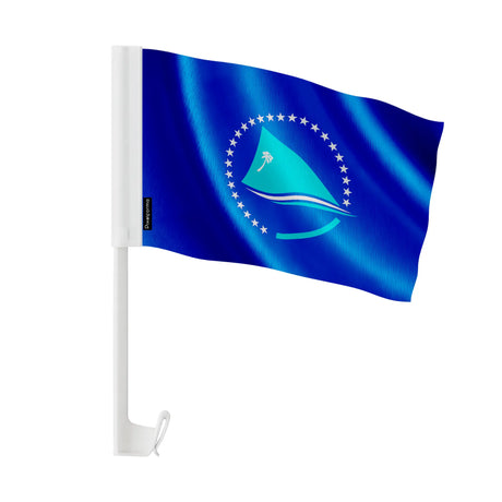 Drapeau voiture communauté du pacifique polyester fenêtre