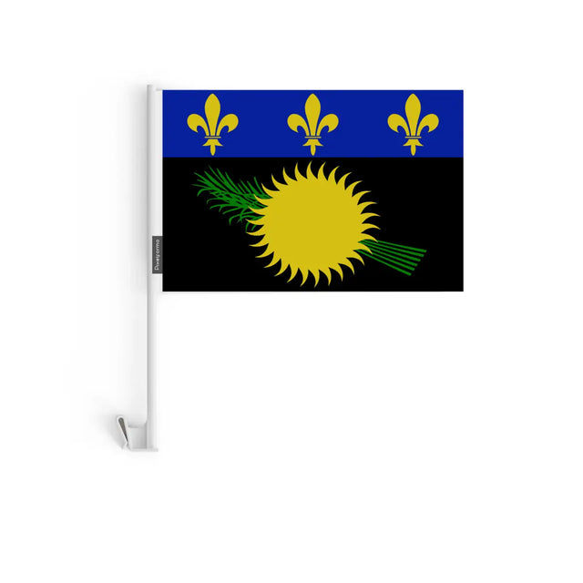 Drapeau voiture de guadeloupe en polyester - pixelforma