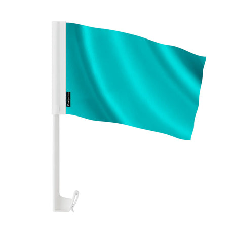 Drapeau voiture france bleu turquoise en polyester fenêtre