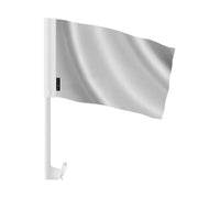 Drapeau voiture france gris clair en polyester fixation fenêtre