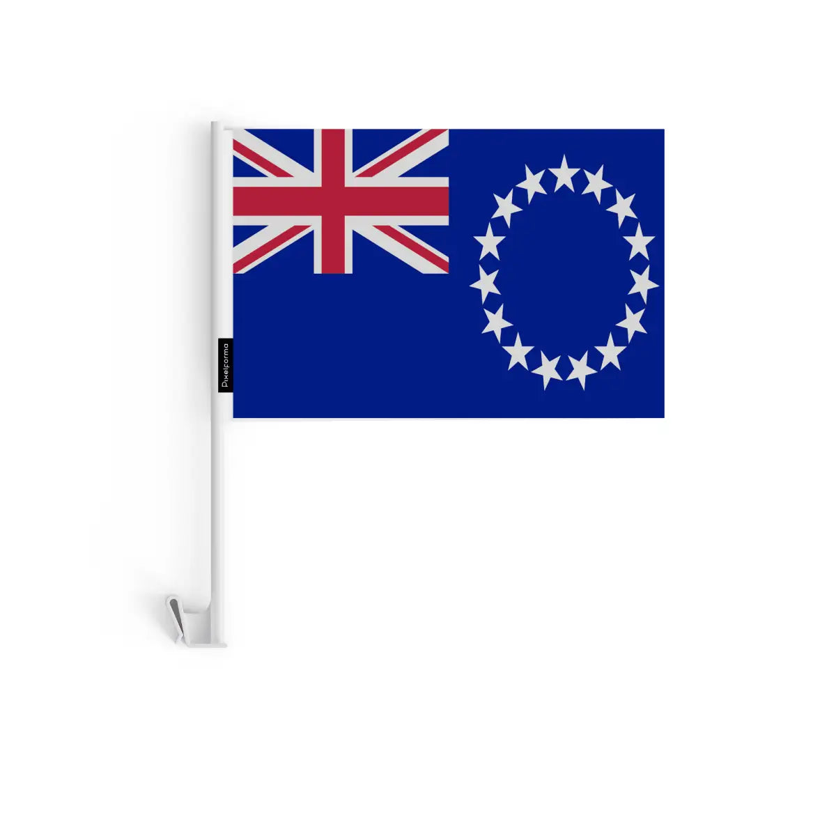 Drapeau voiture îles cook en polyester - pixelforma