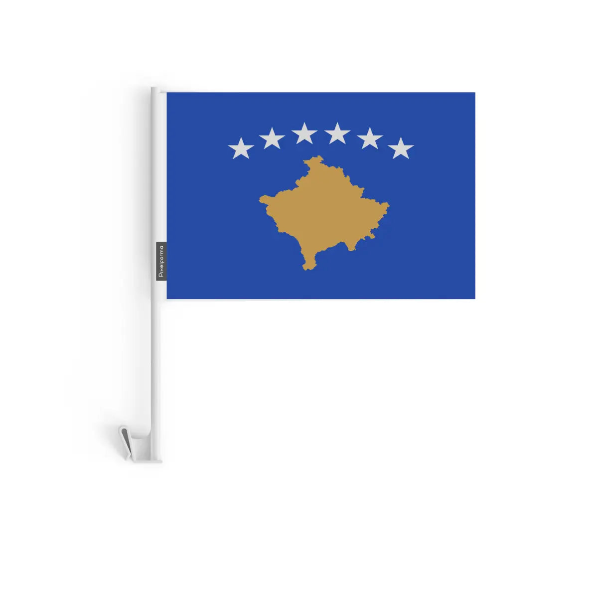 Drapeau Voiture Kosovo en Polyester - Pixelforma 