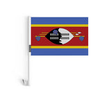 Drapeau voiture l’eswatini en polyester - pixelforma