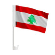 Drapeau voiture liban polyester fixation fenêtre résistante