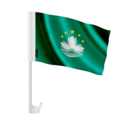 Drapeau voiture macao tissu polyester fixation fenêtre