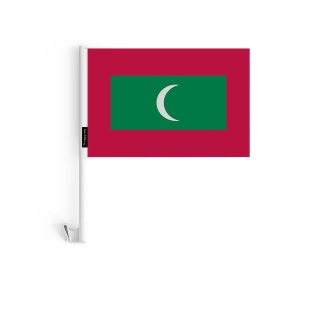 Drapeau Voiture Maldives en Polyester - Pixelforma 