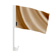 Drapeau voiture marron france polyester fixation fenêtre