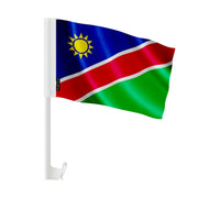 Drapeau voiture namibie polyester fixation fenêtre résistante