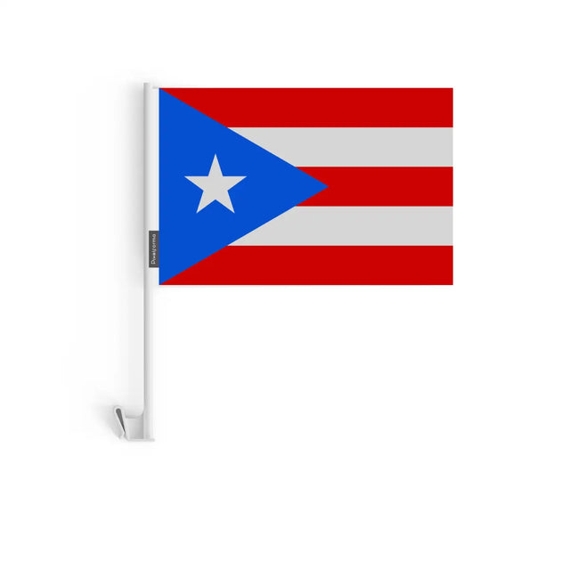 Drapeau voiture porto rico en polyester - pixelforma