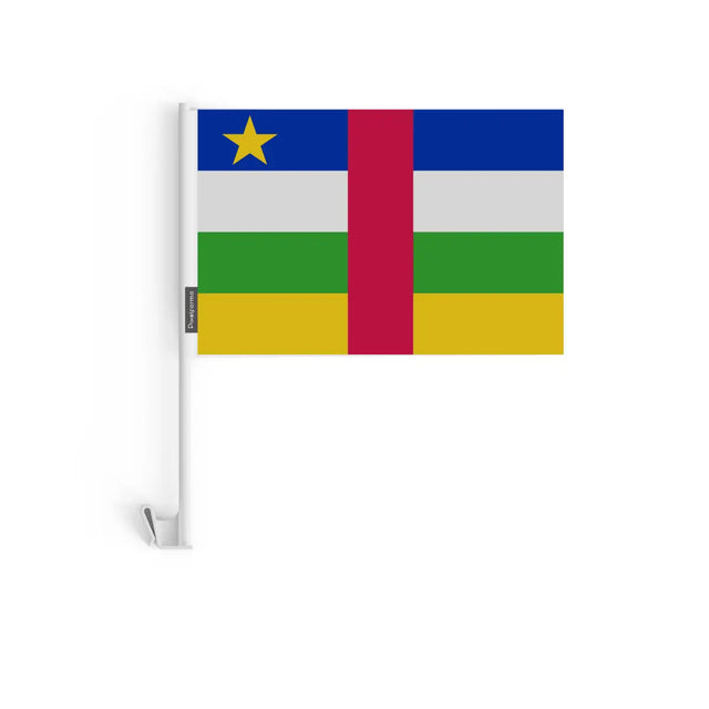 Drapeau Voiture République centrafricaine en Polyester - Pixelforma 