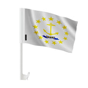 Drapeau voiture rhode island polyester fixation fenêtre