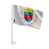 Drapeau voiture saint-barthélemy polyester fixation fenêtre