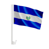 Drapeau voiture salvador polyester fixation sur fenêtre