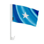 Drapeau voiture somalie en polyester fixation sur fenêtre