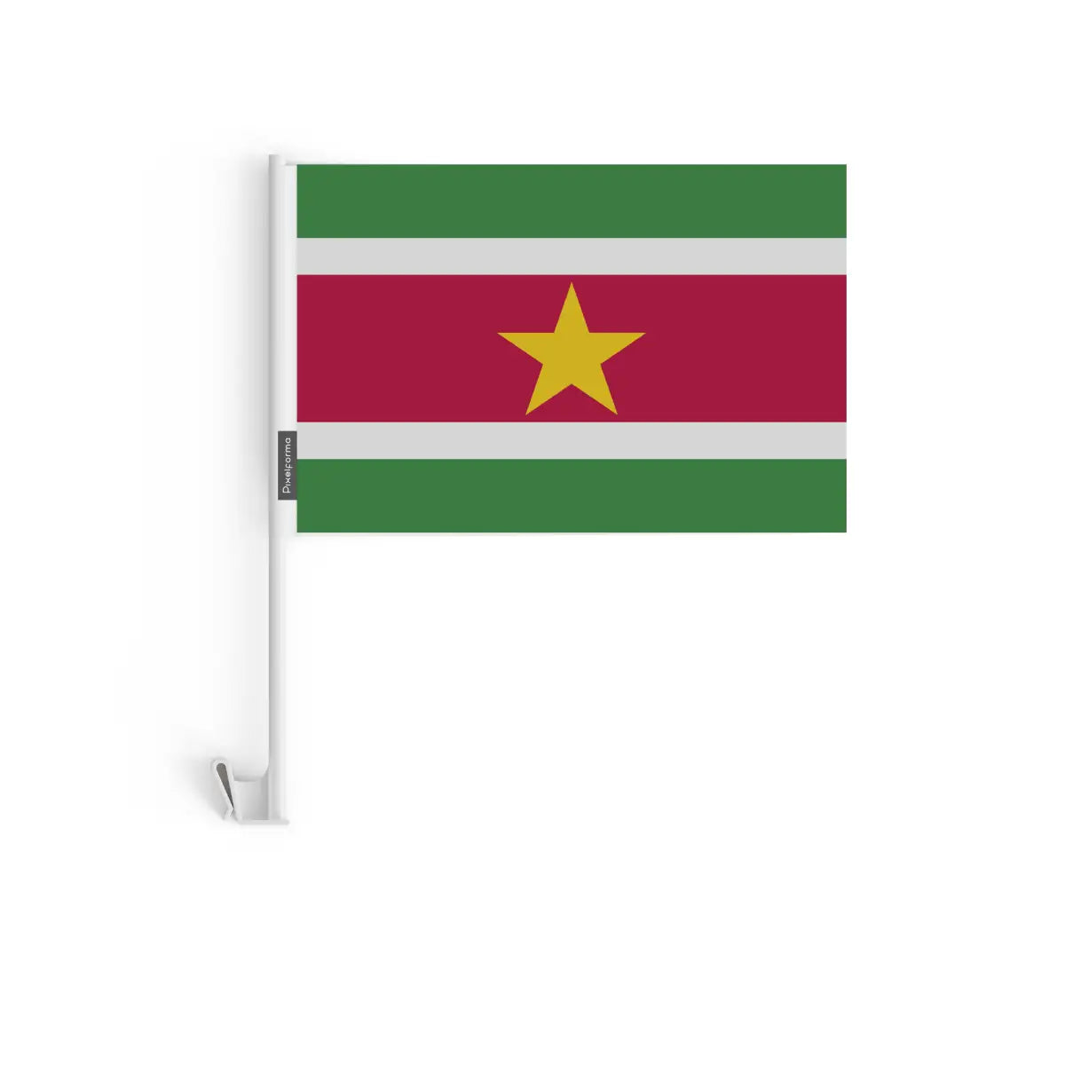 Drapeau Voiture Suriname en Polyester - Pixelforma 