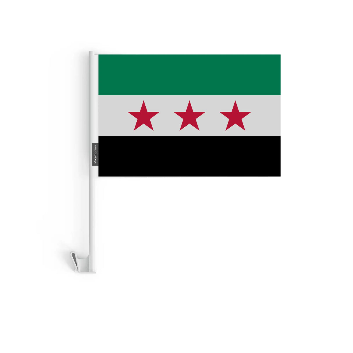 Drapeau voiture syrie en polyester résiste aux intempéries