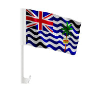 Drapeau voiture territoire britannique océan indien polyester