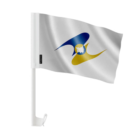 Drapeau voiture union économique eurasiatique polyester fenêtre