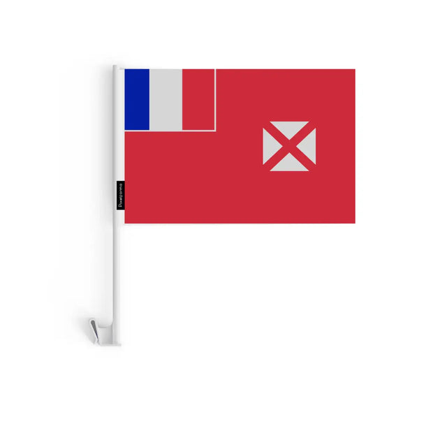 Drapeau Voiture Wallis-et-Futuna en Polyester - Pixelforma 