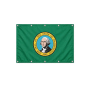 Drapeau Washington format S en polyester avec dix œillets