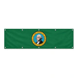 Drapeau Washington grand format XL en polyester avec dix œillets