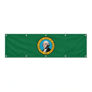 Drapeau Washington grand format XL en polyester avec dix œillets