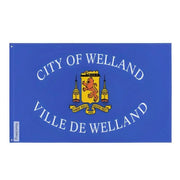 Drapeau welland polyester résistant avec œillets à gauche