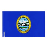 Drapeau whitehorse polyester résistant œillets à gauche