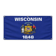 Drapeau wisconsin polyester résistant aux intempéries