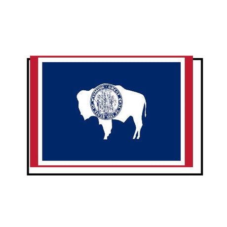 Drapeau wyoming 10 oeillets en plusieurs tailles (s) - pixelforma