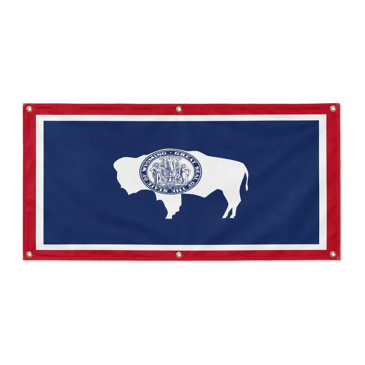 Drapeau wyoming polyester résistant aux intempéries